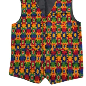 Nepali Dhaka Vest- Men's Waistcoat