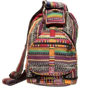Colorful  design handmade festival backpack