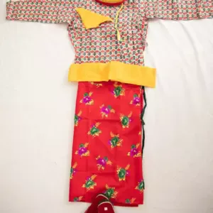 Kids Gunyo Cholo Dress Set Nepali