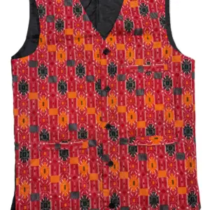 Nepali Dhaka Vest- Men's Waistcoat